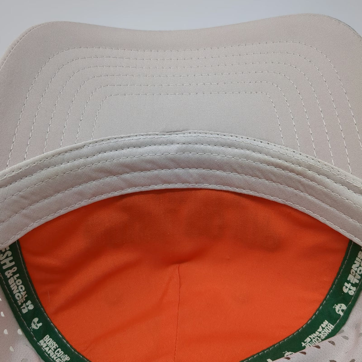 Trucker Hat Beige One Size Boise Co-Op Market Rope Orange Underbrim