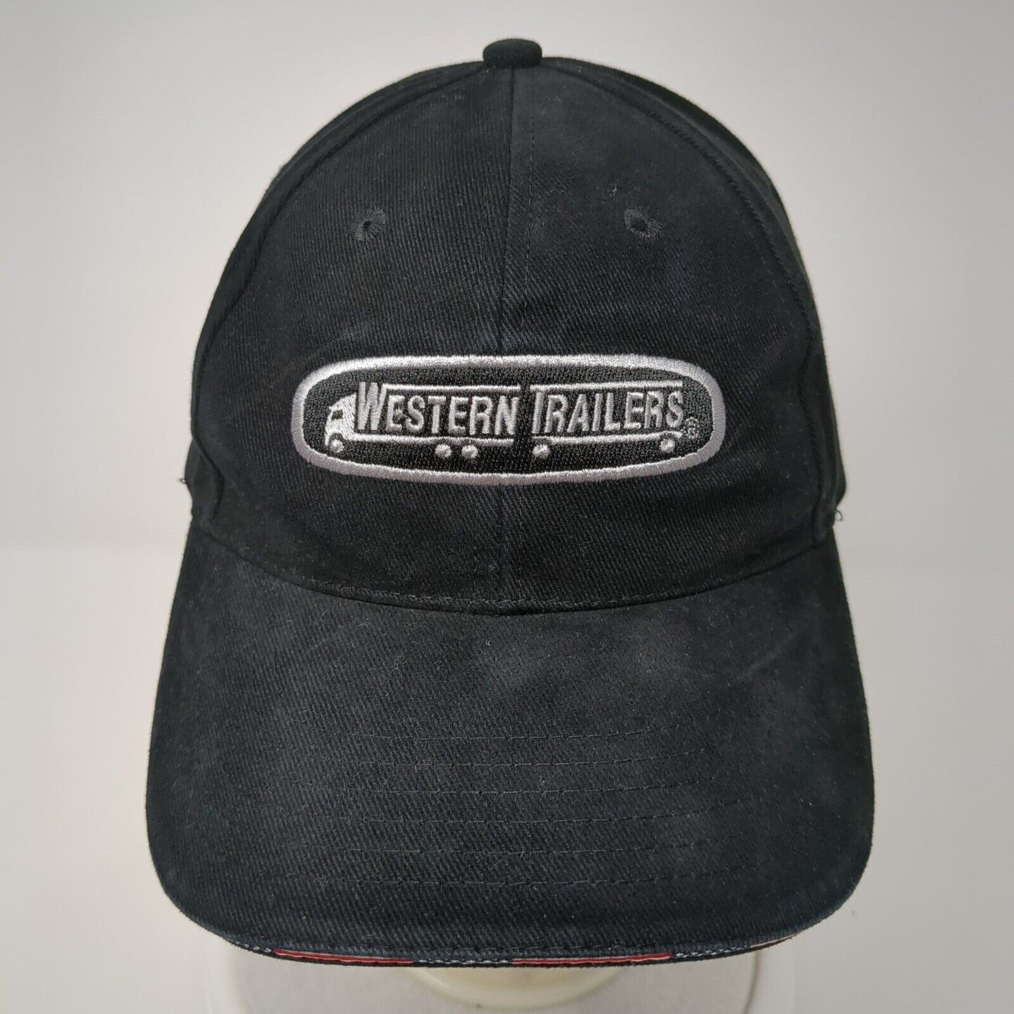 Western Trailers Slideback Hat Black One Size Adjustable Embroidered