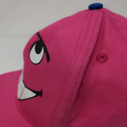 Smiley Funny Face Kids Fitted Hat Pink 3-6 Years Old Vented Holes Emoji H&M