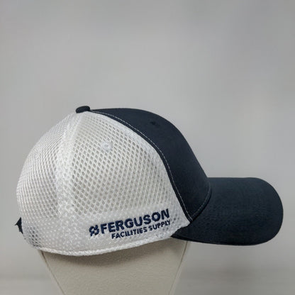 Ferguson Facilities Supply Strapback Trucker Hat Blue OS Adjustable Mesh Back