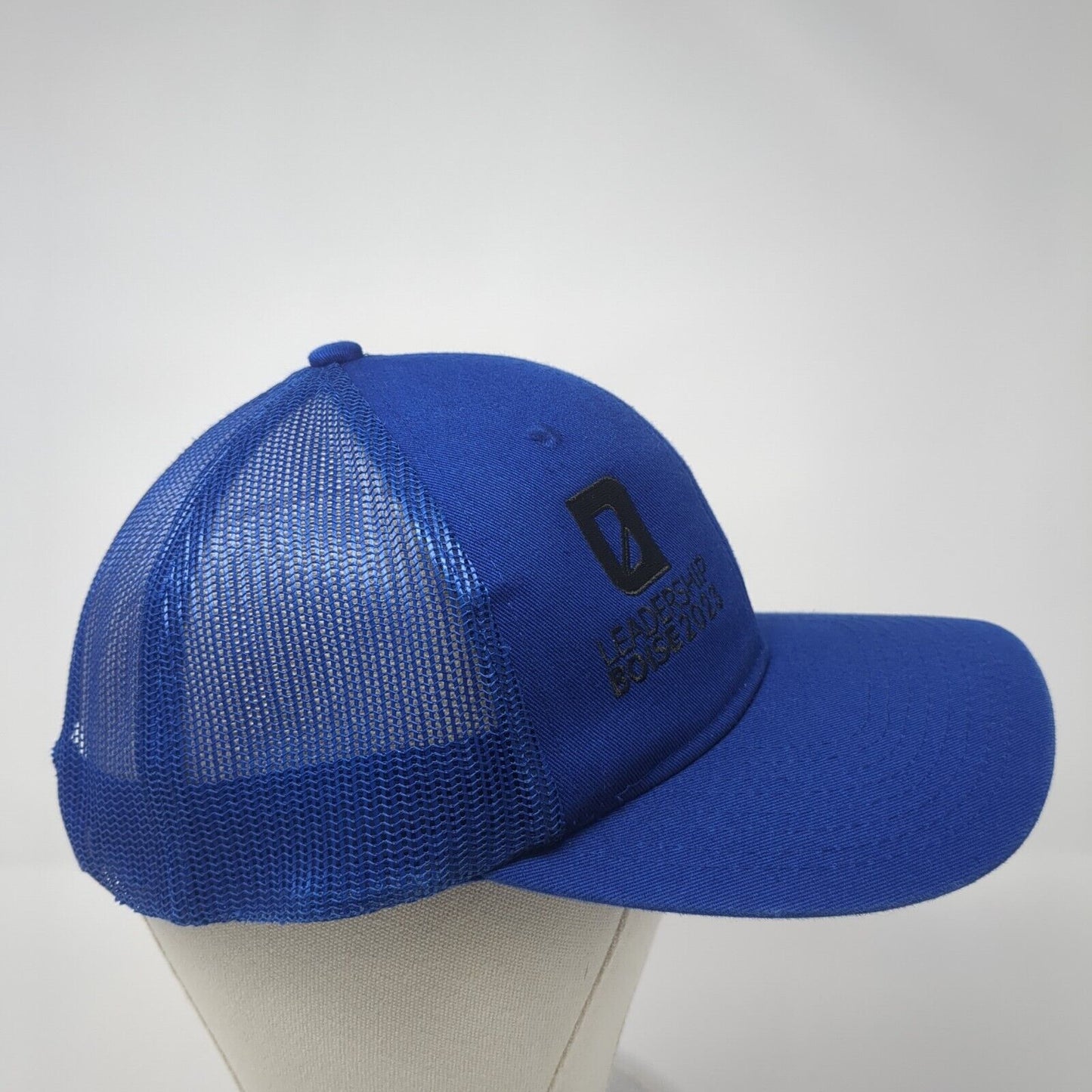 Leadership Boise 2023 Snapback Trucker Hat Blue One Size Adjustable Mesh Back