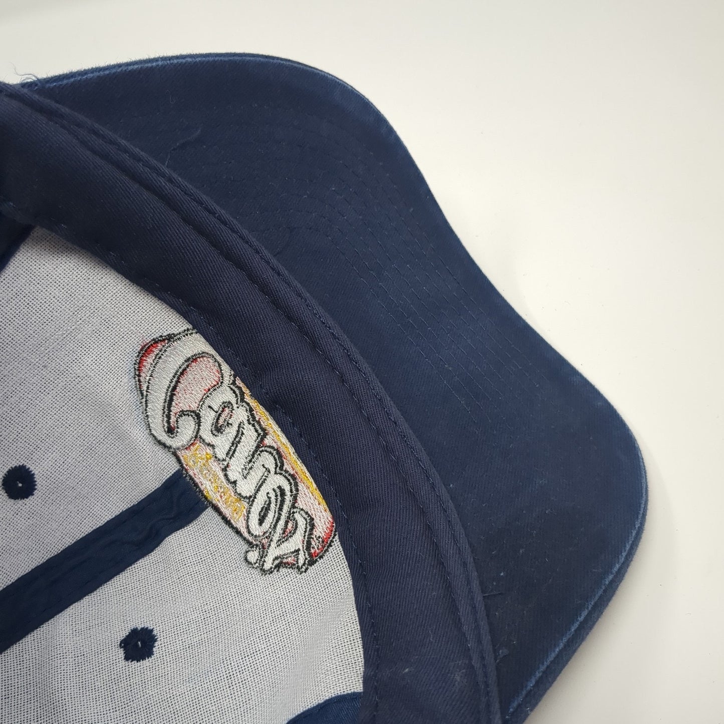 Raising Cane's Chicken Finger Baseball Cap Blue One Size Adjustable Embroidered
