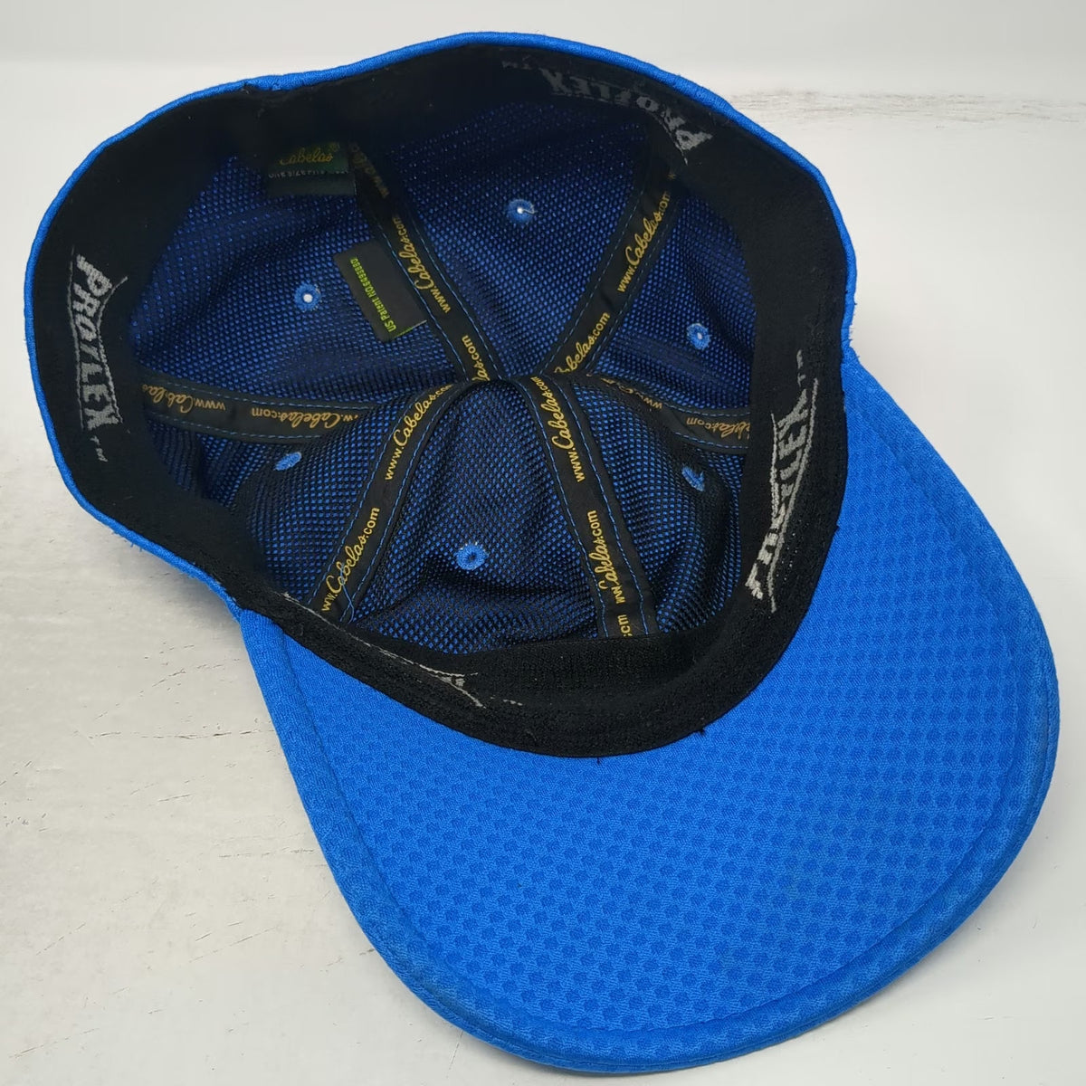 Cabela's Baseball Cap Blue One Size ProFlex Fishing Trout Outfitter Mesh Hat