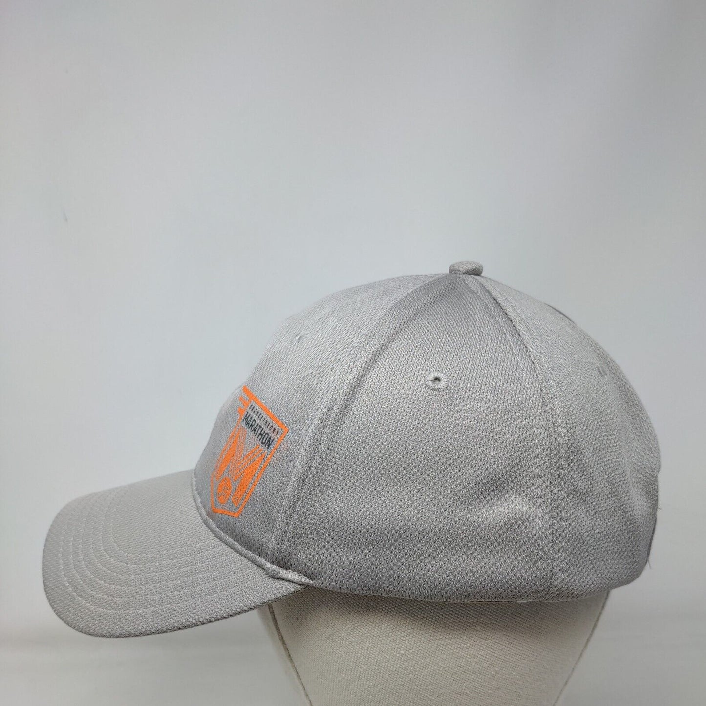 Orange Theory Marathon Strapback Hat Gray One Size Adjustable 6 Panel Polyester