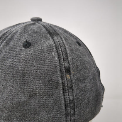 Love Slideback Hat Gray One Size Adjustable 6 Panel Vented Holes Cotton