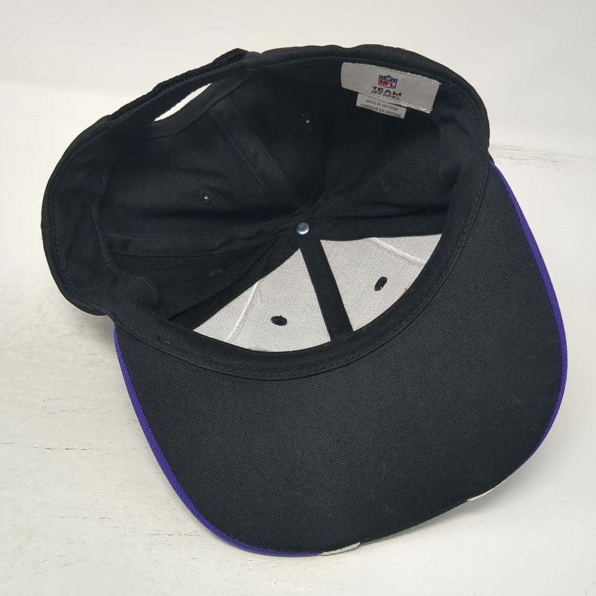 Baltimore Ravens NFL Team Apparel Cap Hat Gray One Size Strapback Embroidered