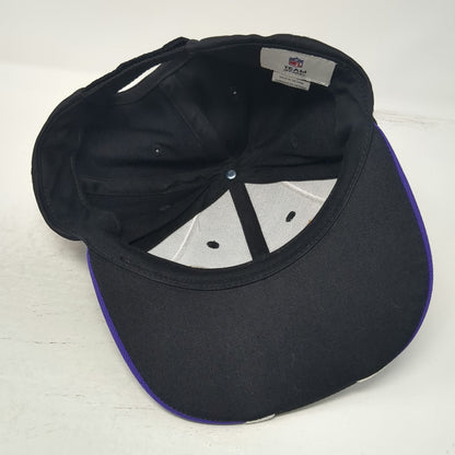 Baltimore Ravens NFL Team Apparel Cap Hat Gray One Size Strapback Embroidered