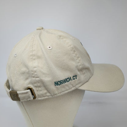 Ahead Baseball Cap Beige One Size Falvey's Motors Norwich CT Patch Slideback Hat