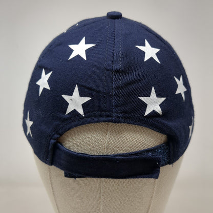 USA Flag Strapback Hat Multicolor One Size Adjustable Embroidered