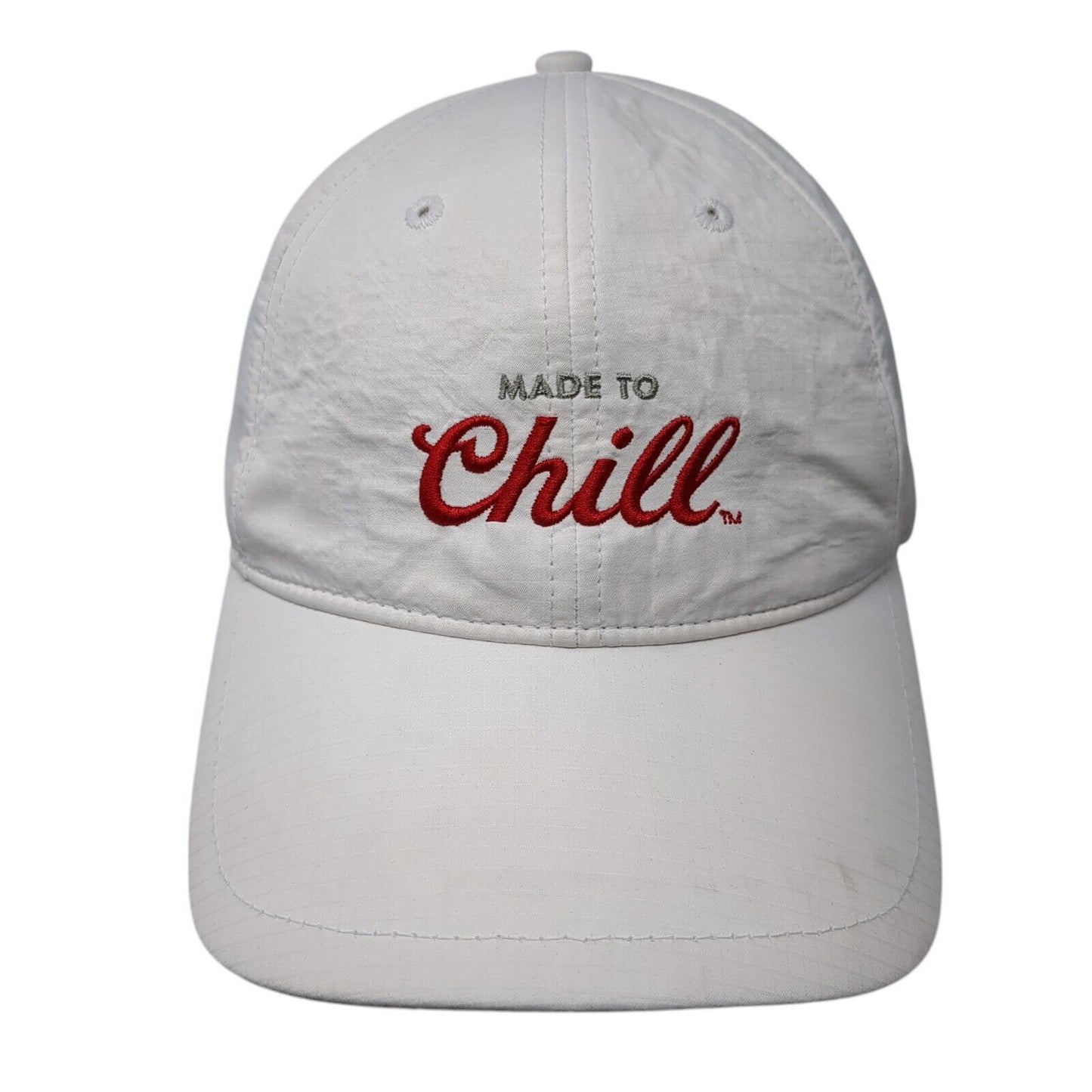 Made To Chill Coors Light Strapback Hat White One Size Adjustable Embroidered