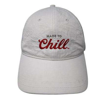 Made To Chill Coors Light Strapback Hat White One Size Adjustable Embroidered