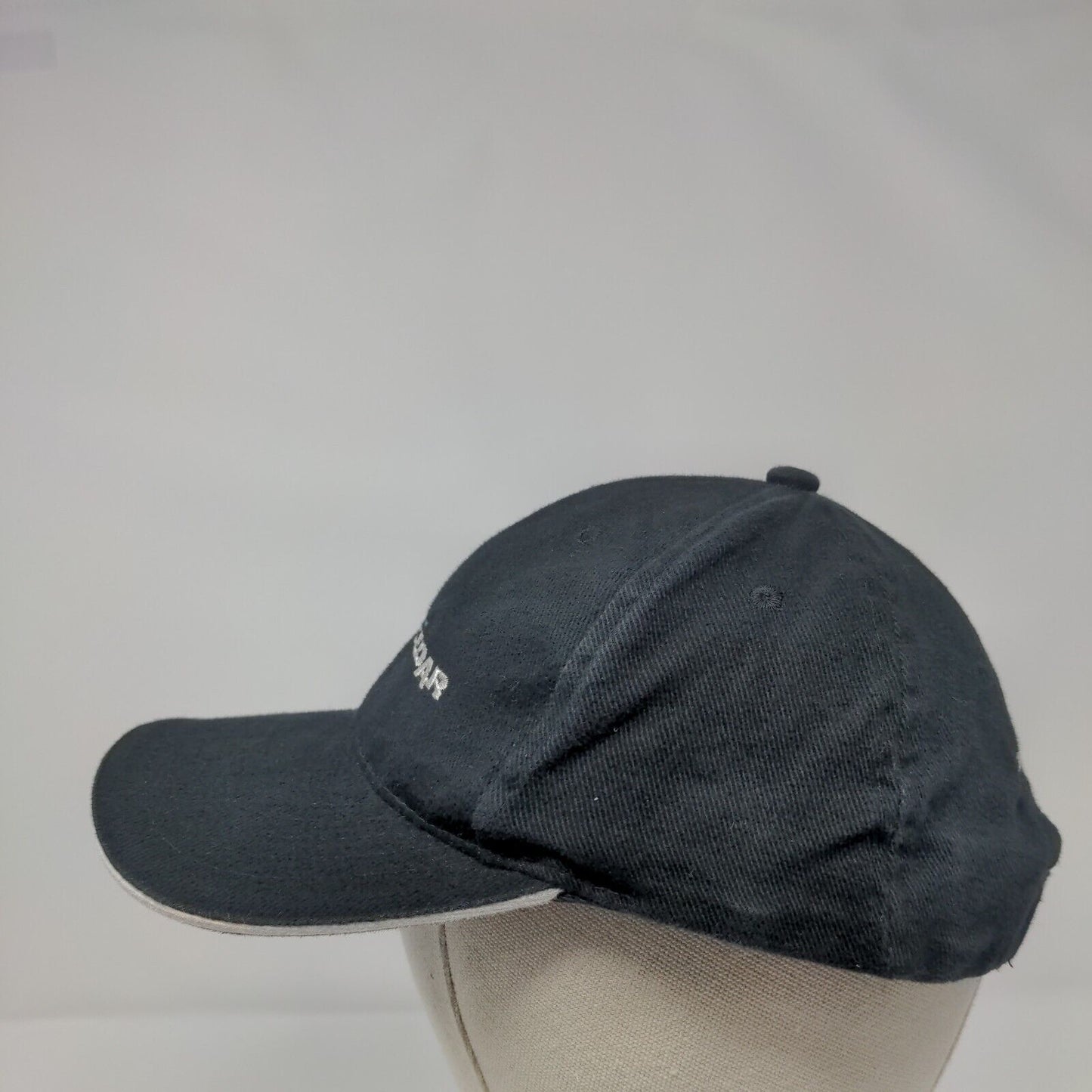 Teal Cedar Strapback Hat Black Adjustable Embroidered AJM International