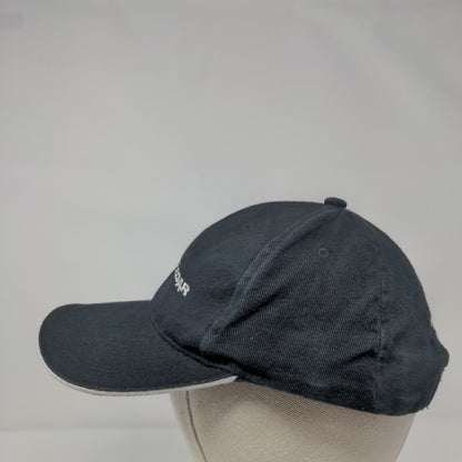 Teal Cedar Strapback Hat Black Adjustable Embroidered AJM International