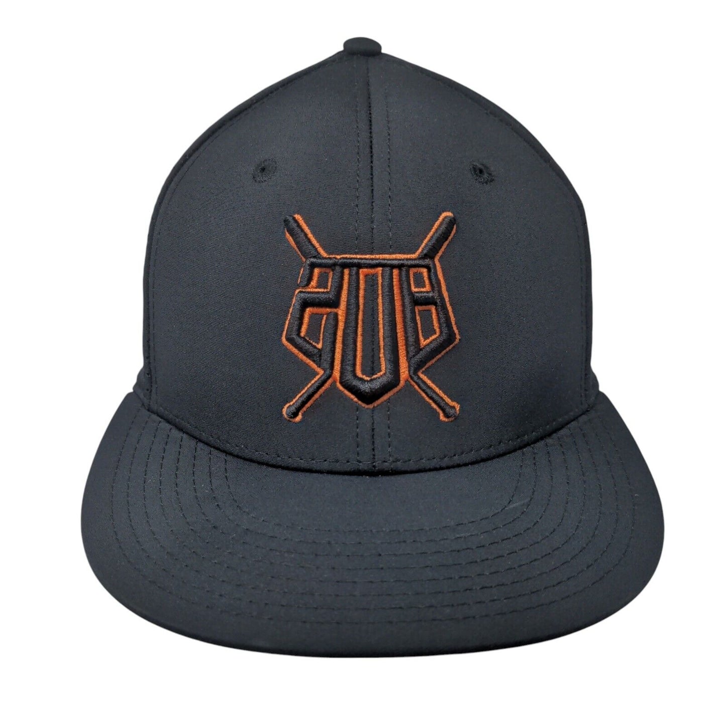 The Game Fitted Hat Black Small Breathable Lightweight Embroidered 6 Panel