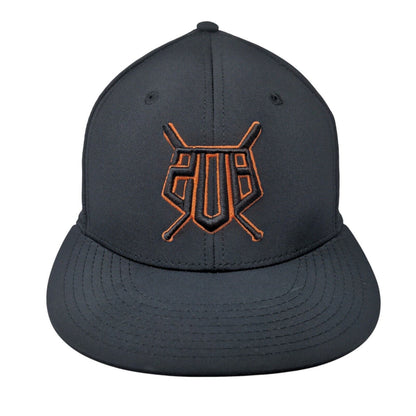 The Game Fitted Hat Black Small Breathable Lightweight Embroidered 6 Panel
