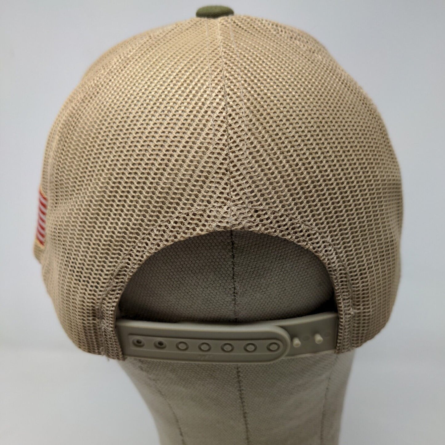 Yupoong Men's Snapback Mesh Back Hat Green Embroidered Logo EZ Stak
