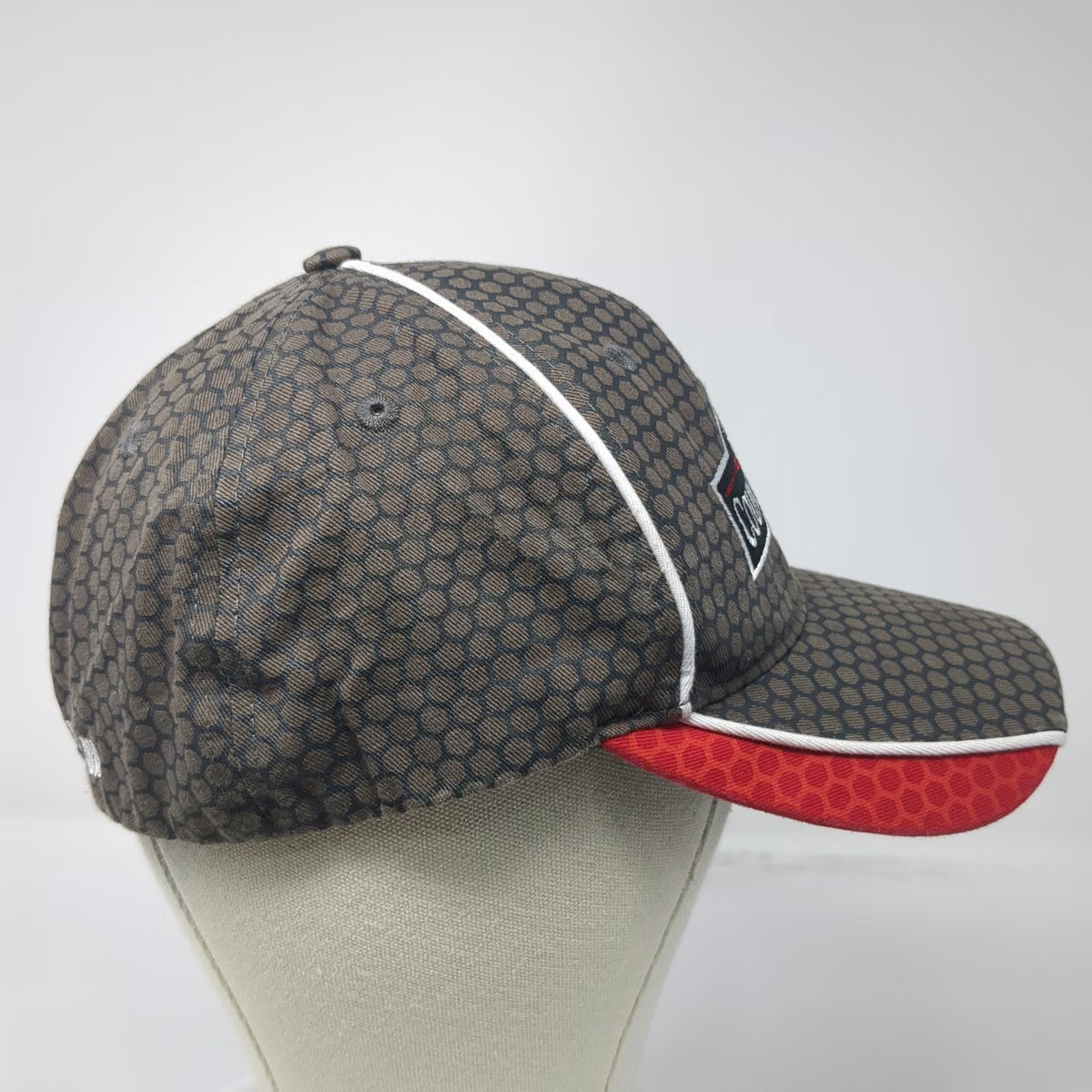 Valley Wide Coop Country Store Brown XL Baseball Cap Hat Honeycomb Stretch Fit