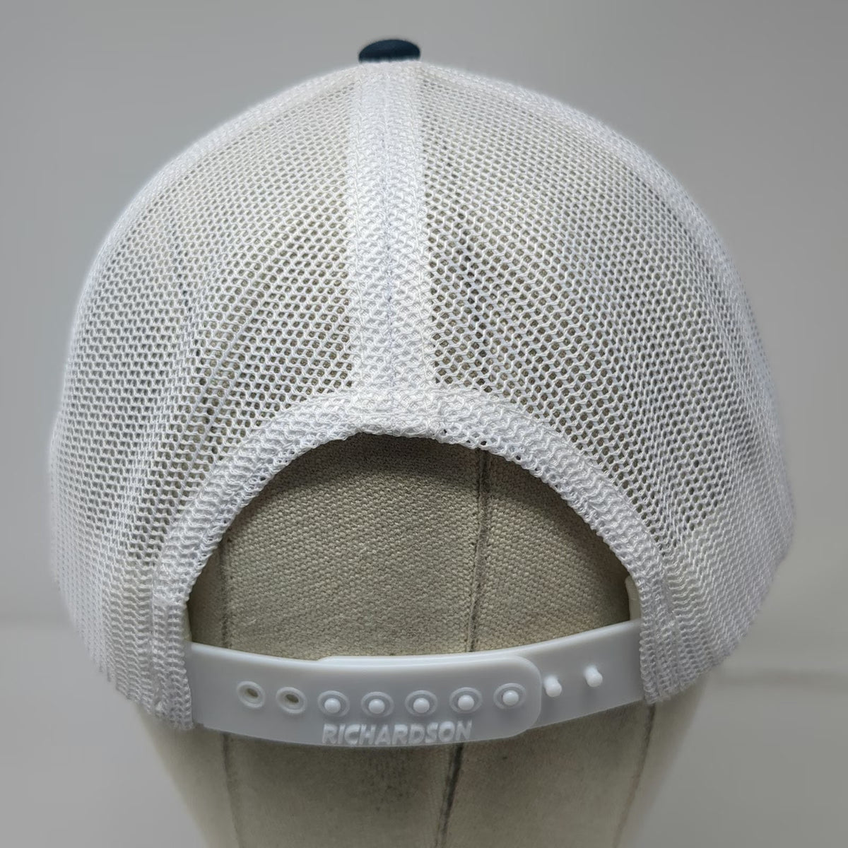 Richardson Trucker Hat Blue White One Size Advantage Archery Logo Mesh Snapback