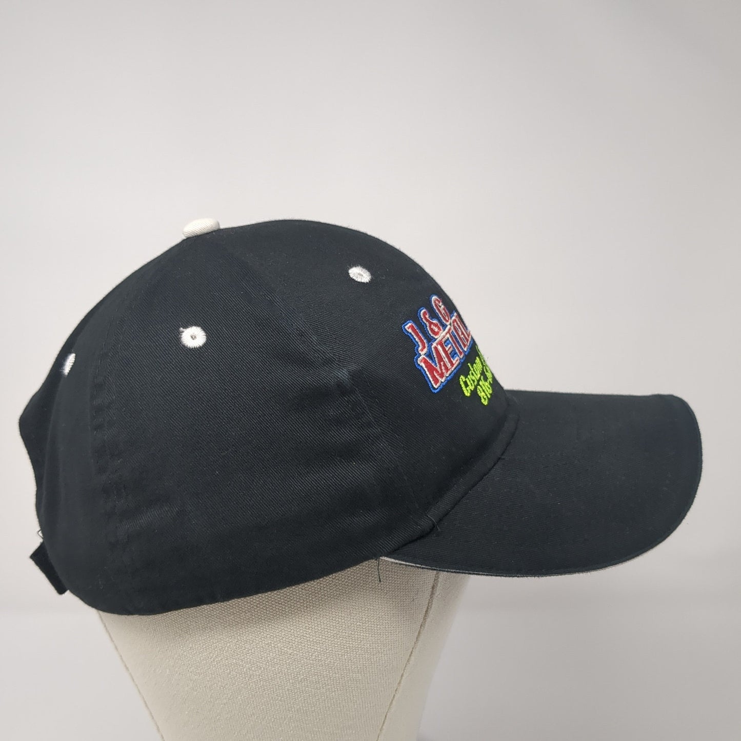 J&G Metal Shop Custom Fabrication Strapback Hat Black One Size Otto