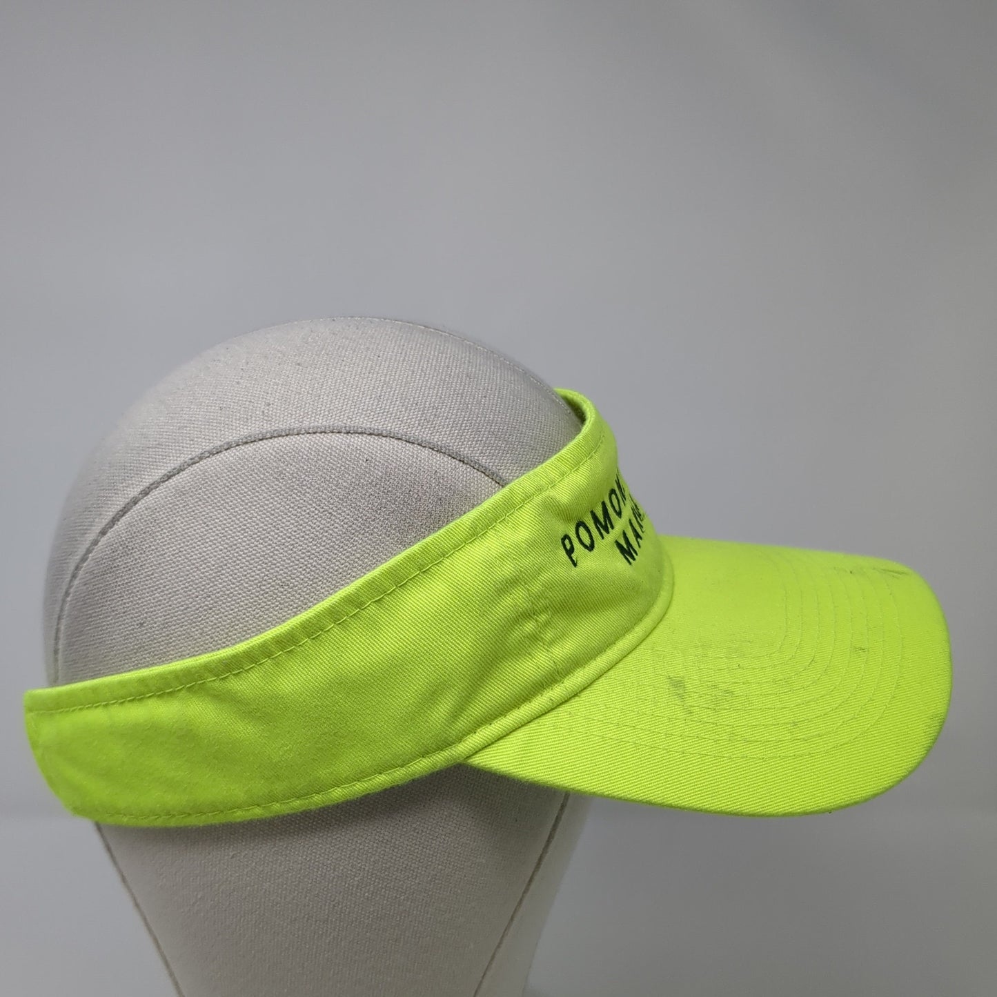 Pomona Lake Marina Sun Visor Hat Green One Size Adjustable Port & Company