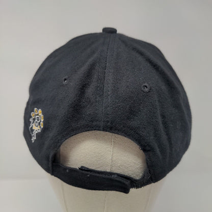 Nicholas & Company Strapback Hat Black One Size Adjustable Embroidered AMC