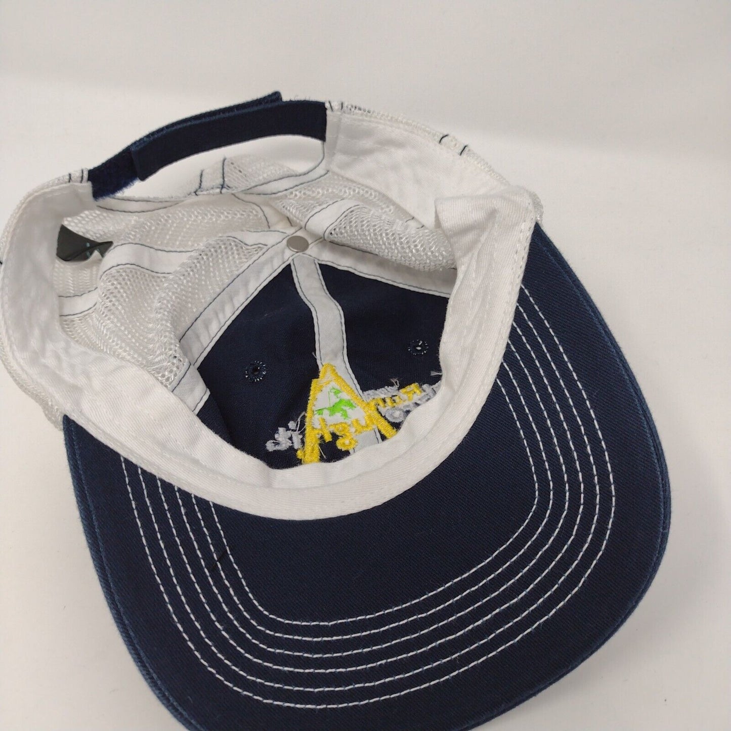 2021 Run Through It Race To Robie Creek Trucker Hat Blue OSFA Mesh Back District