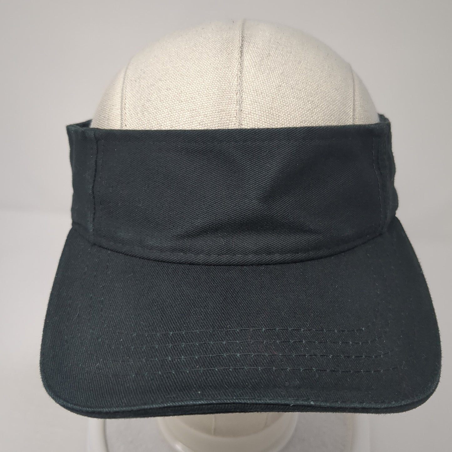 Sportsman Sun Visor Hat Black One Size Adjustable Strap Lightweight Blank