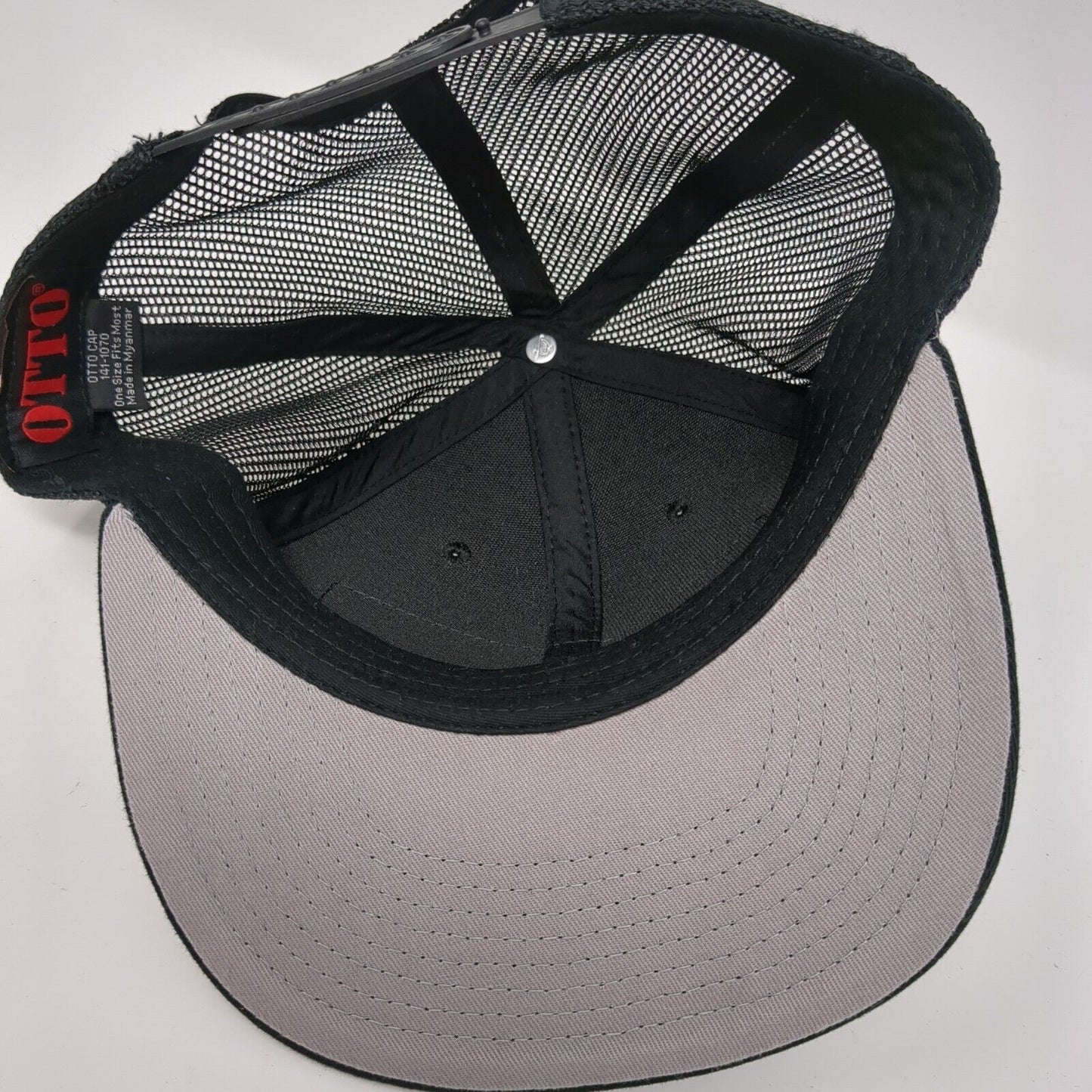 Advanced Heating & Cooling Snapback Mesh Back Trucker Hat Black One Size