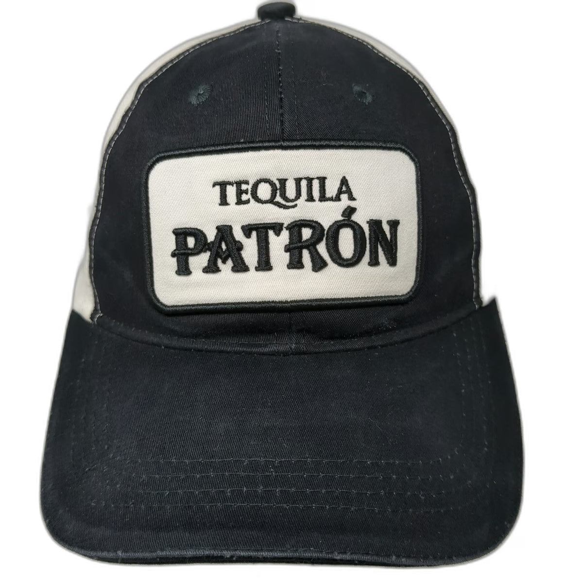 Patron Tequila Baseball Cap Black One Size Simply Perfect Patch Two Tone Hat