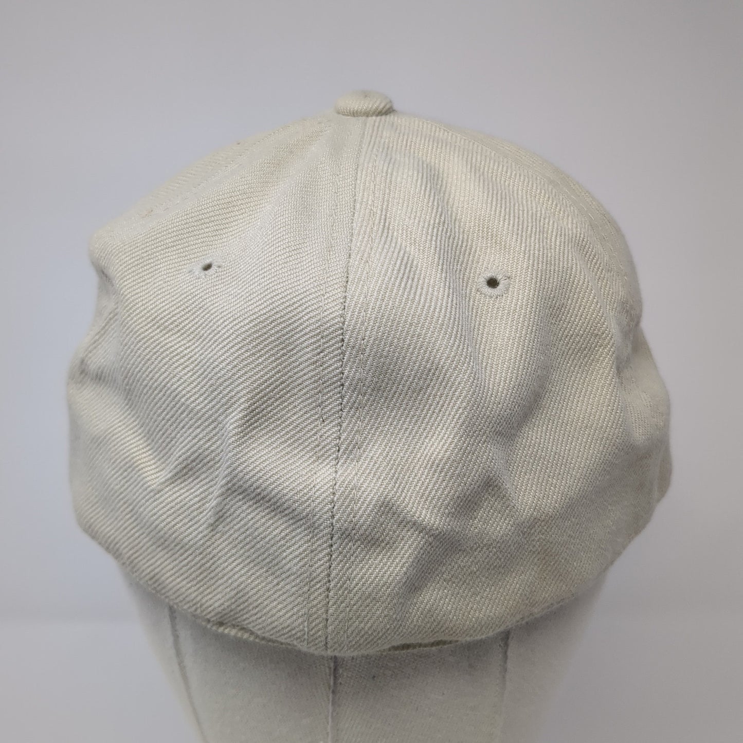 Top Of The World Fitted Baseball Cap Beige 7 1/4 Lightweight Vented Holes Blank