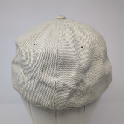 Top Of The World Fitted Baseball Cap Beige 7 1/4 Lightweight Vented Holes Blank