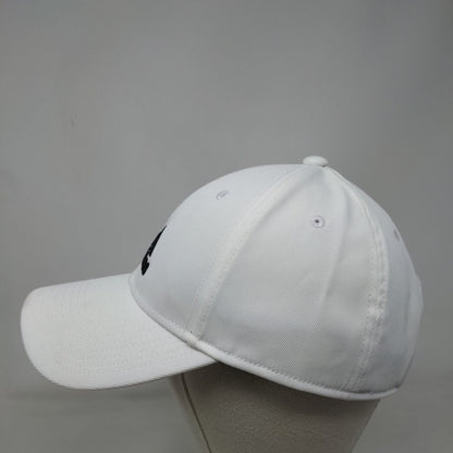 Adidas Decision Strapback Hat White OSFM Solid Aeroready 3 Stripes
