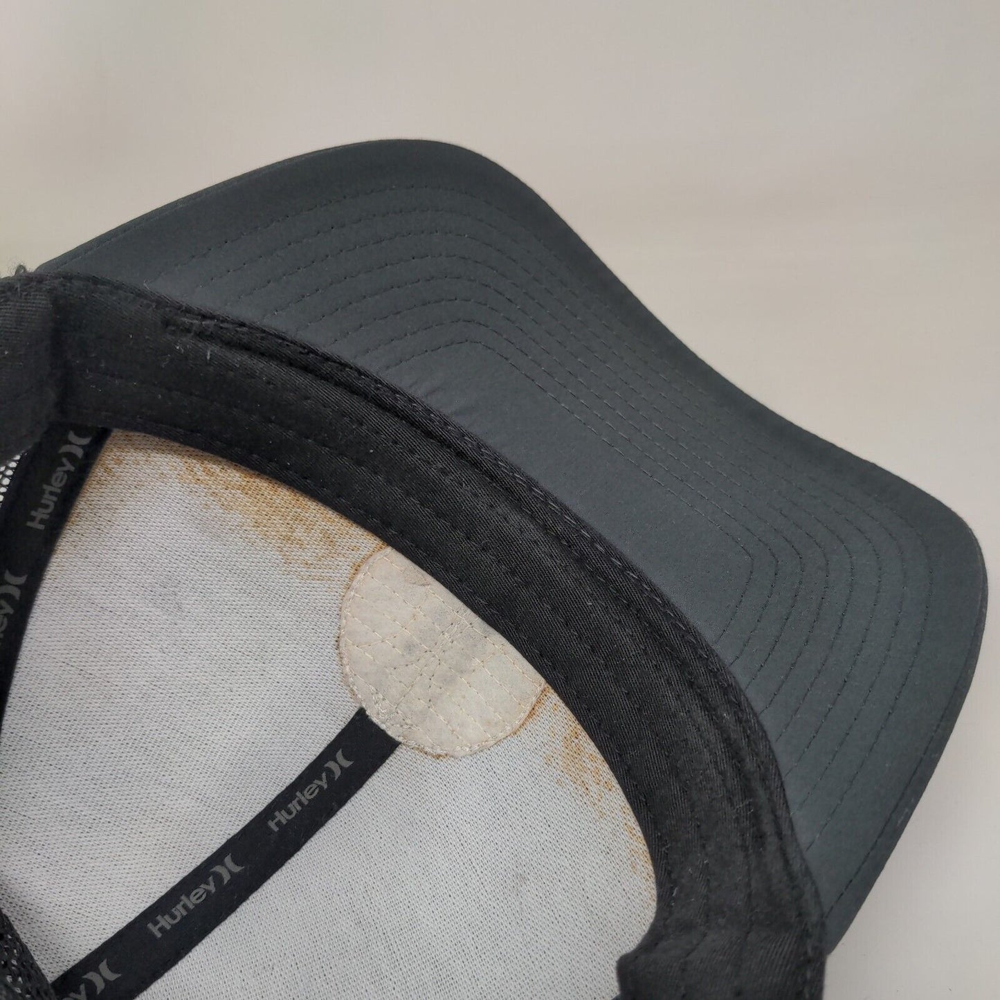 Hurley Patch Snapback Mesh Back Trucker Hat Gray One Size Yupoong