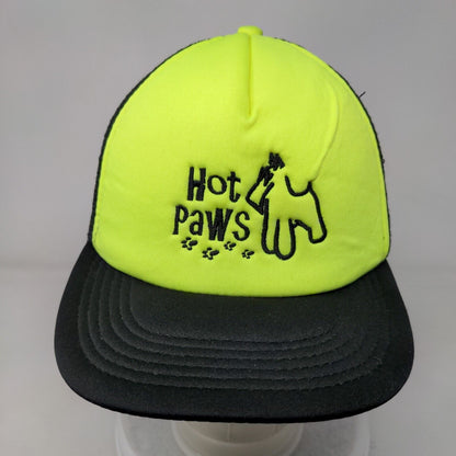 Hot Paws Snapback Trucker Hat Multicolor One Size Adjustable Mesh Back District