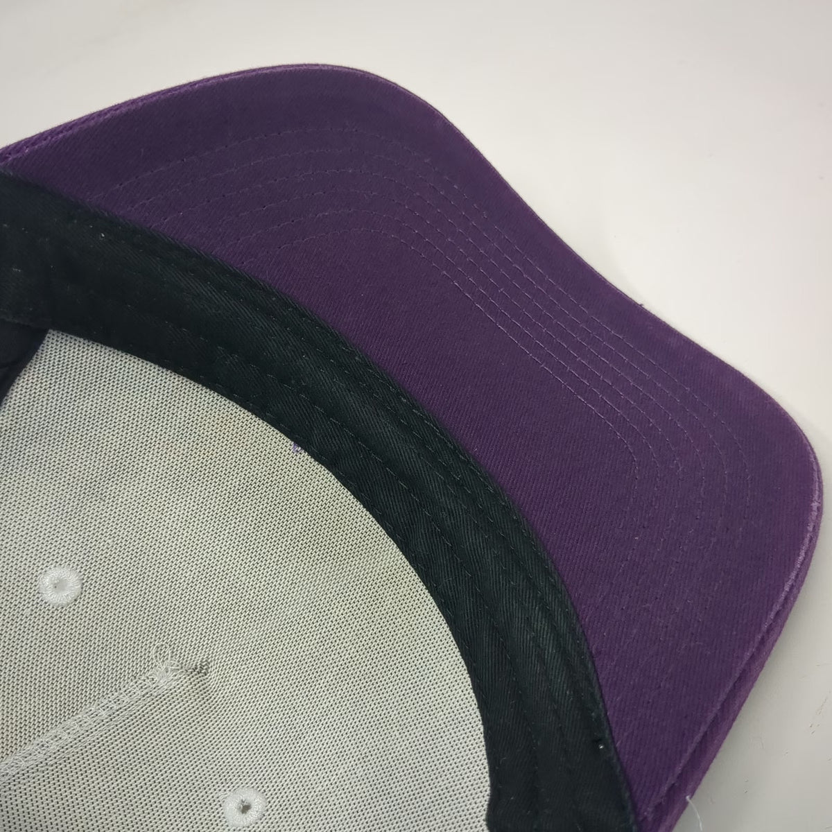 Cirque Trucker Hat Purple White Blue One Size Jackson Hole WY Mountains Graphic
