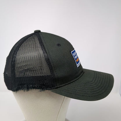 Winter Wildlands Alliance Trucker Hat Black One Size Mesh Back Snapback Patch