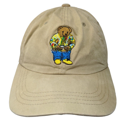 Biggie Bear Roberto Vincenzo Slideback Hat Tan One Size Embroidered Yupoong