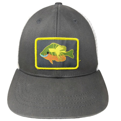 RepYourWater Trucker Hat Gray One Size Mesh Snapback Sunfish Patch Fishing Gear