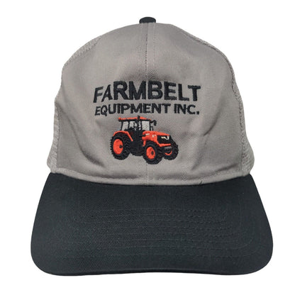 Farmbelt Equipment Inc. Snapback Trucker Hat Gray OSFM Embroidered Mesh Back