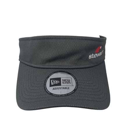 Stewart Strapback Visor Hat Gray One Size Adjustable Embroidered New Era