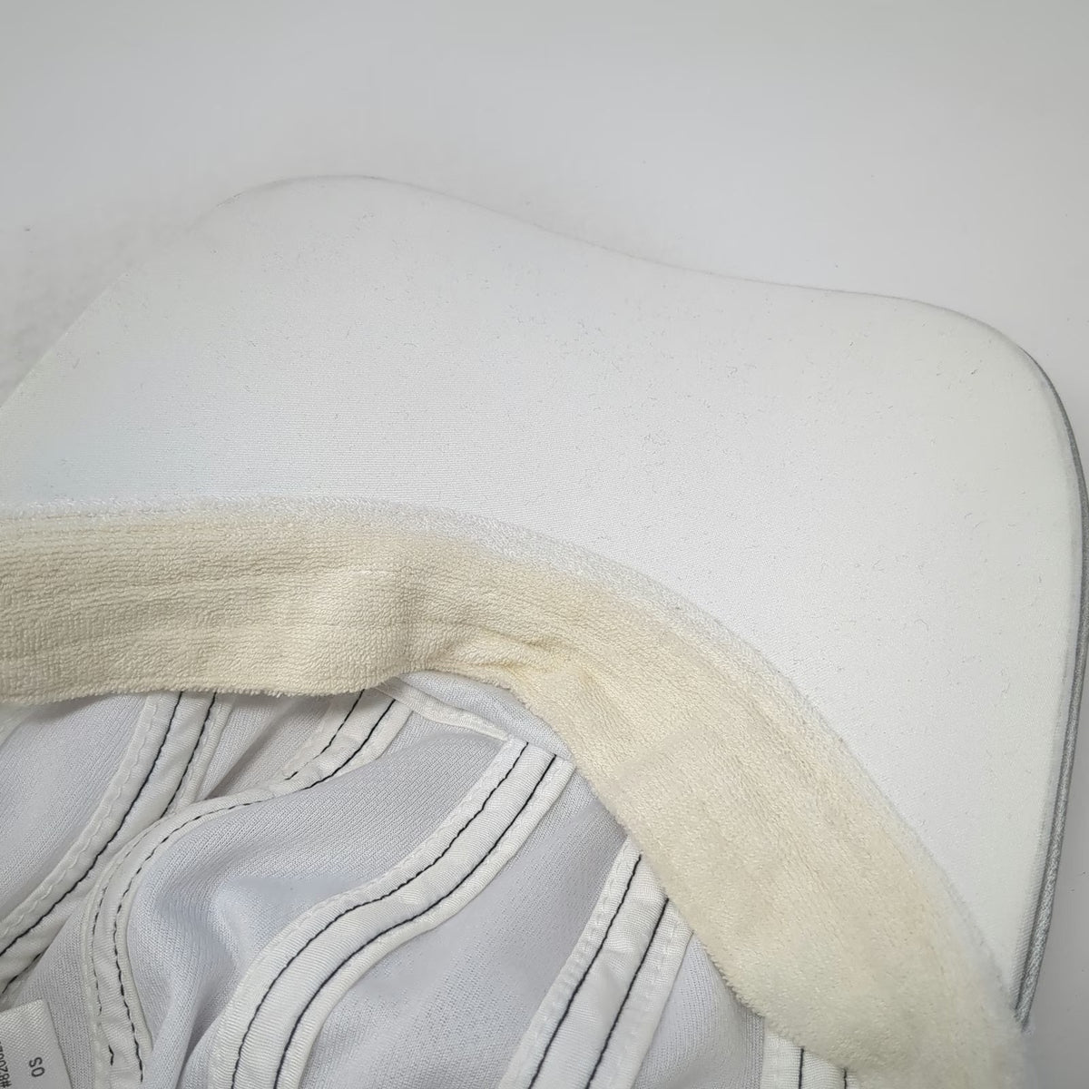 Athleta Baseball Cap White One Size Performance Running Contrast Stitch Hat