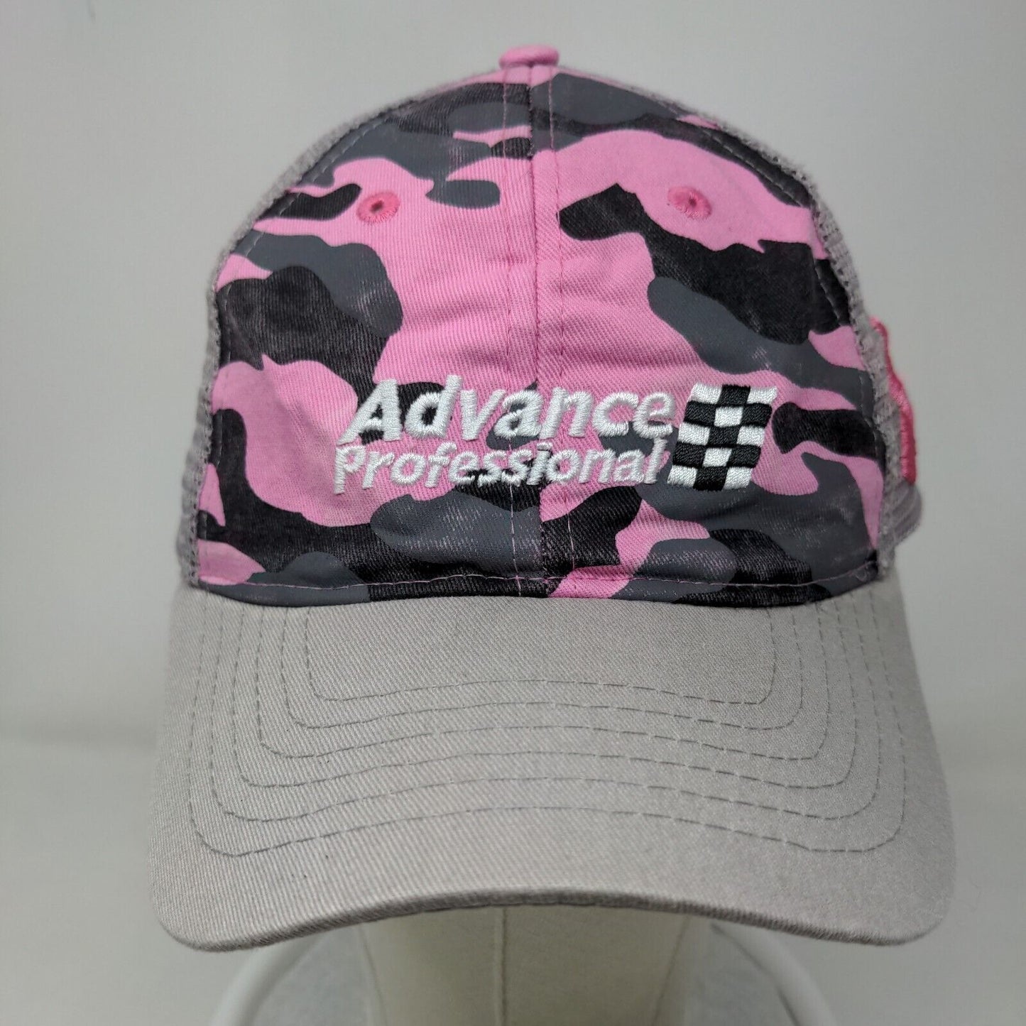 Advance Auto Parts Women's Pink Camo Snapback Mesh Back Hat OSFM Embroidered