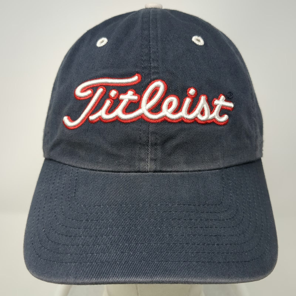 Titleist Baseball Cap Blue One Size USA Flag Patch Script Logo Adjustable hat