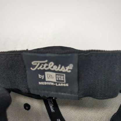 Titleist New Era Cap Black White L Pro V1 FootJoy Stretch Fit Spandex Golf Hat
