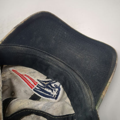OTS NFL New England Patriots Baseball Cap Brown Camo One Size Slideback Hat Logo