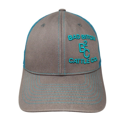 Bad Bitch Cattle Co. Snapback Mesh Back Trucker Hat Multi One Size Cheekys