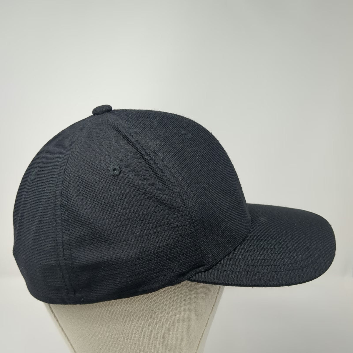 TravisMathew Baseball Cap Black XL Hat ESI Embroidered Performance Flexfit