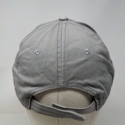 Dickies Strapback Hat Gray OSFM Adjustable Vented Holes 6 Panel Blank