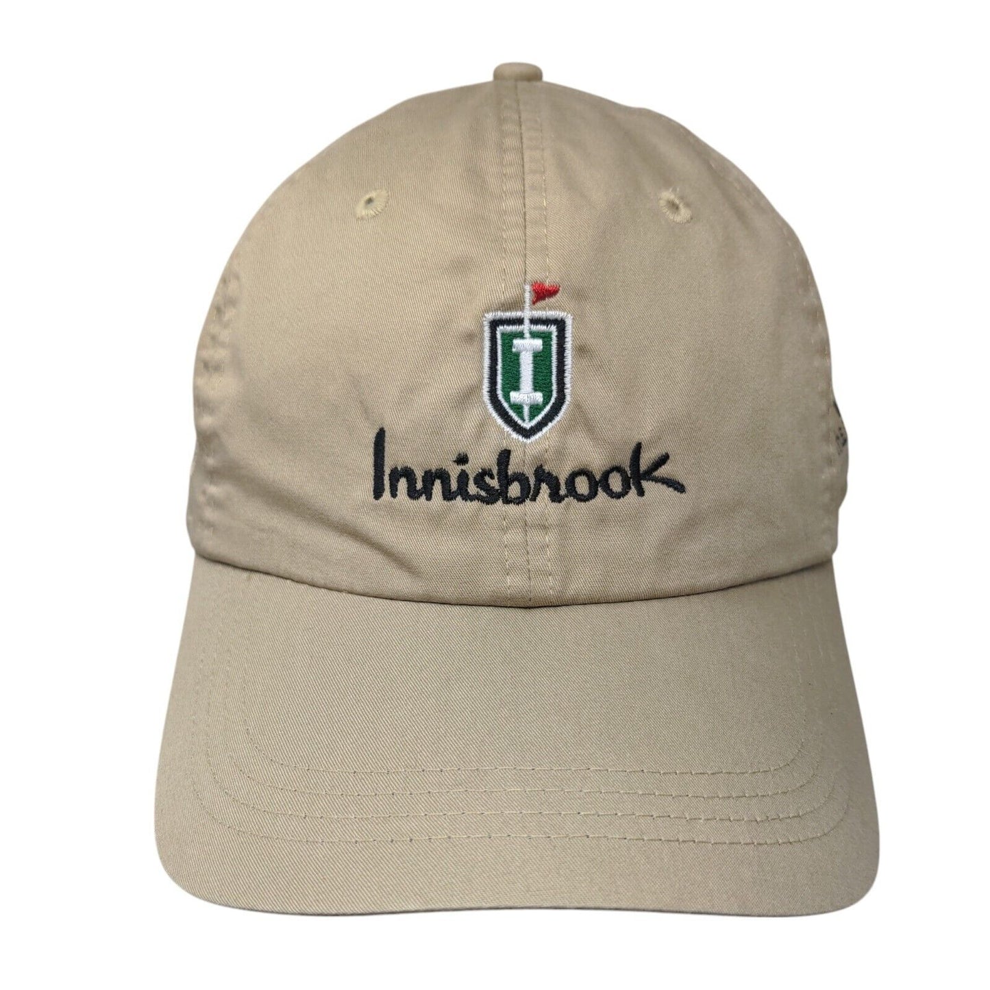 Innisbrook Strapback Hat Tan One Size Classic Cut Embroidered Ahead Lightweight