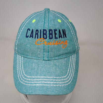 Caribbean Cruising Snapback Hat Green One Size Embroidered ACE USA